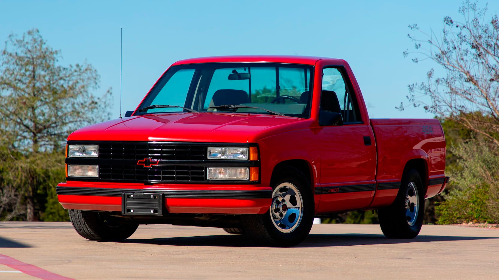 Red 1993 Chevrolet C1500 454SS