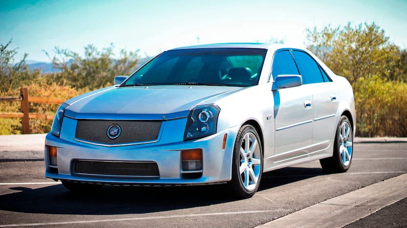 Silver Cadillac CTS-V from 2004