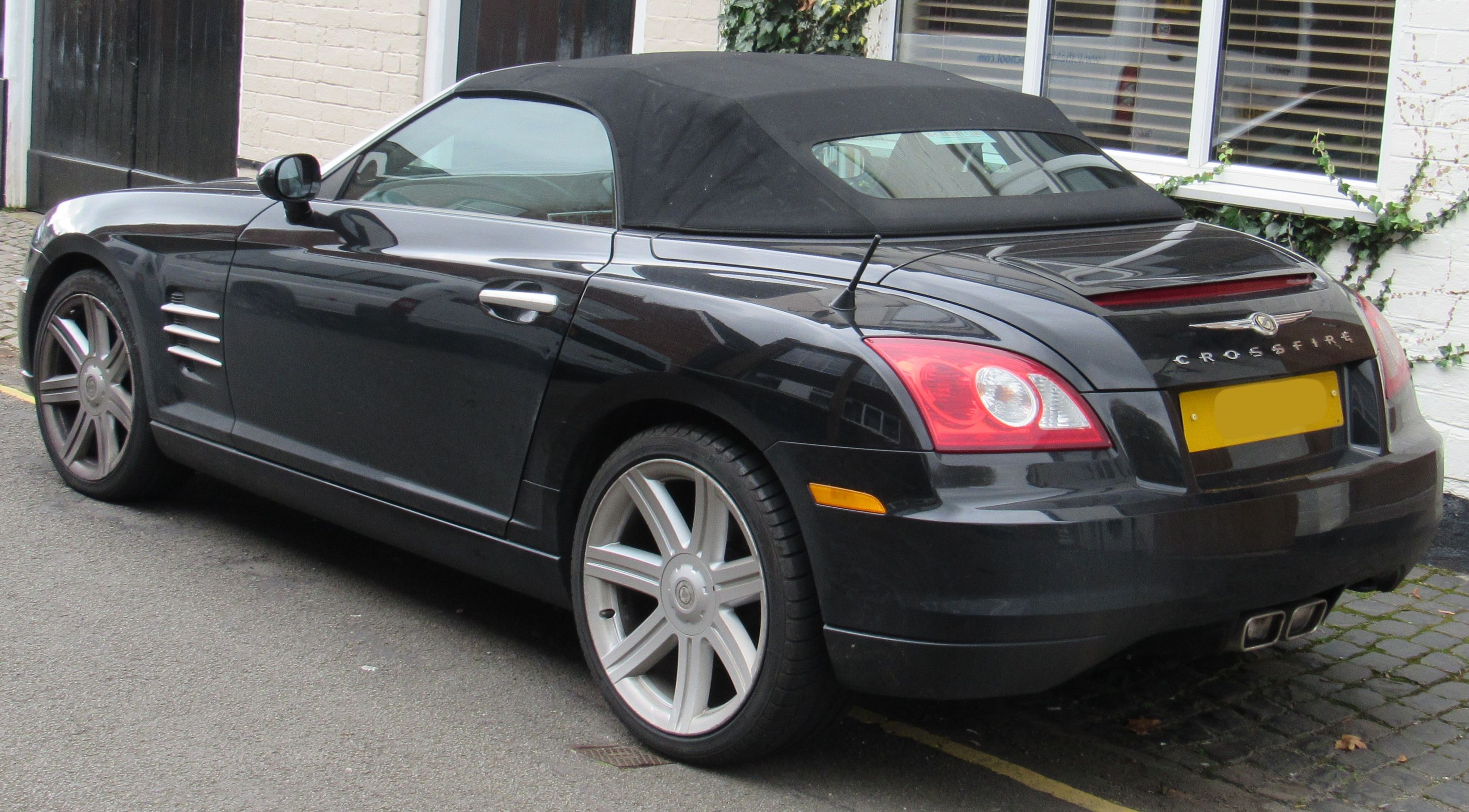The 2004 Chrysler Crossfire rear view.