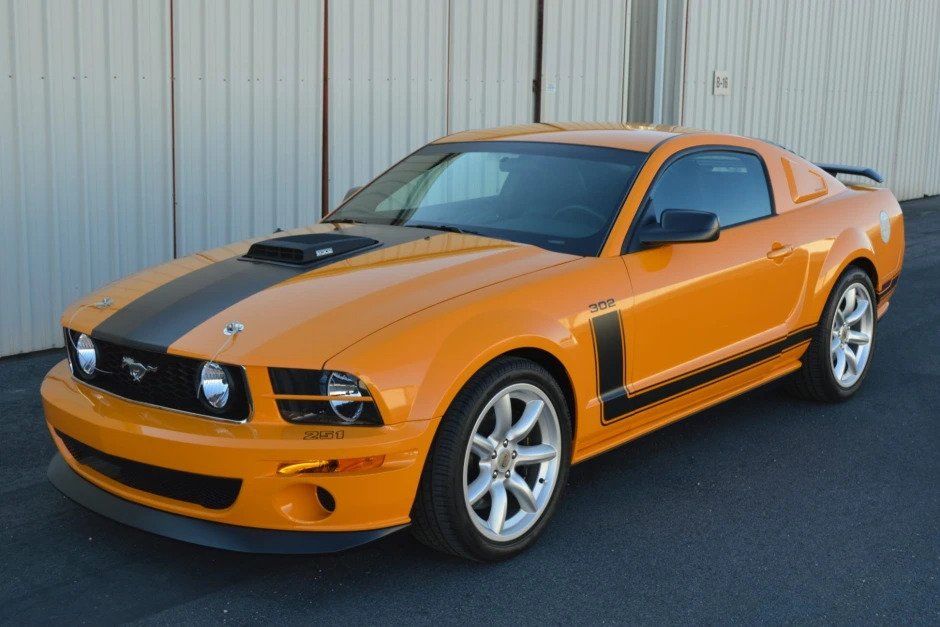 Orange 2007 Ford Mustang Saleen Parnelli Jones