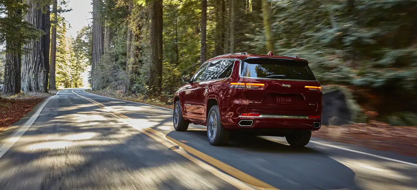 2022 Jeep Grand Cherokee red rear