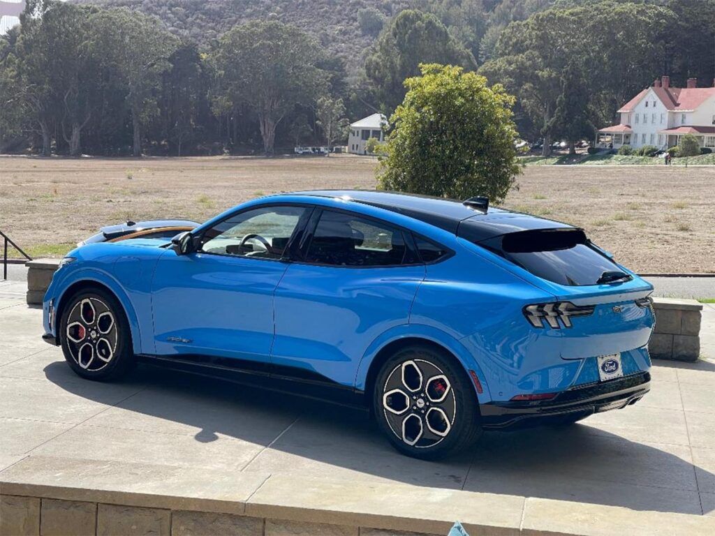 Blue 2022 Ford Mustang Mach-E