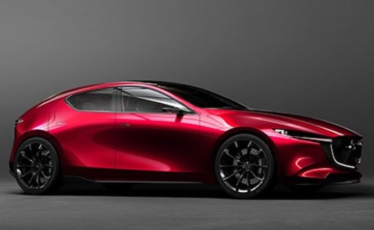 Red 2022 Mazda 3