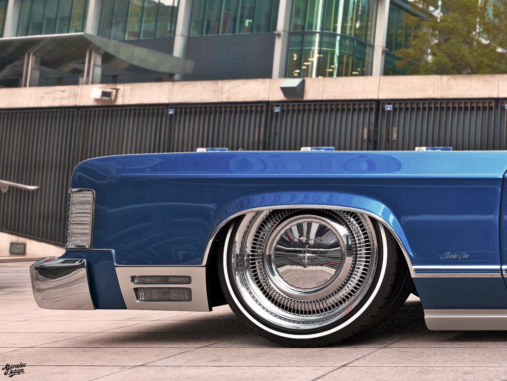 Lincoln Continental Rendering Front Wheel View