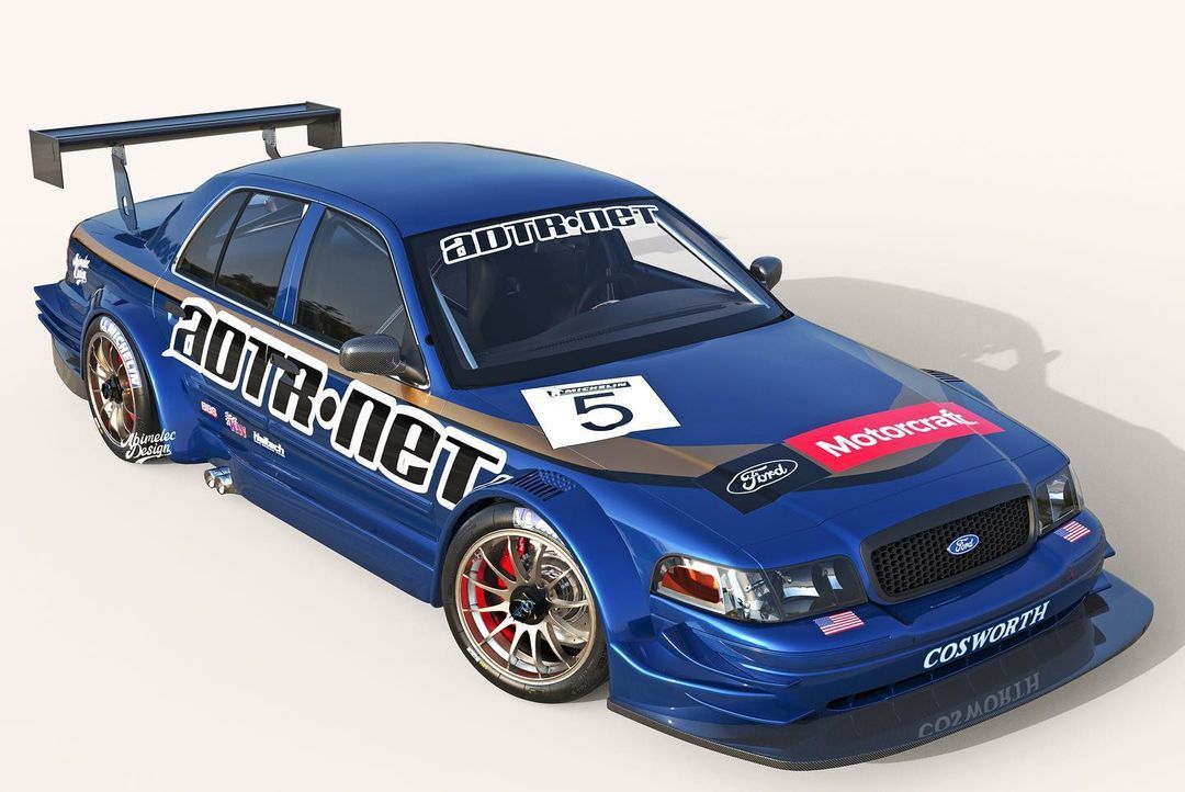 Ford Crown Victoria DTM Rendering Front Quarter View