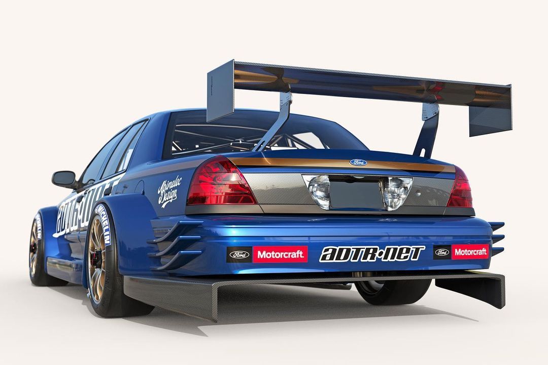 Ford Crown Victoria DTM Rendering Rear Quarter View