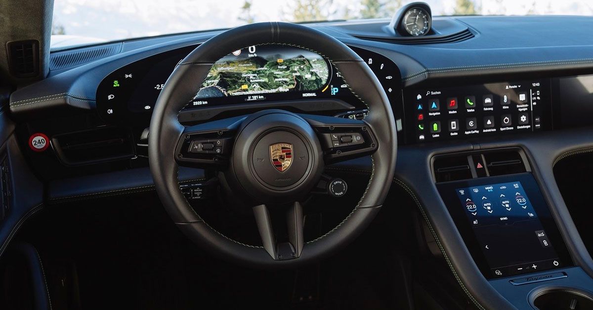 2022 Porsche Taycan Turbo S Sport Turismo Interior Dashboard And Screens