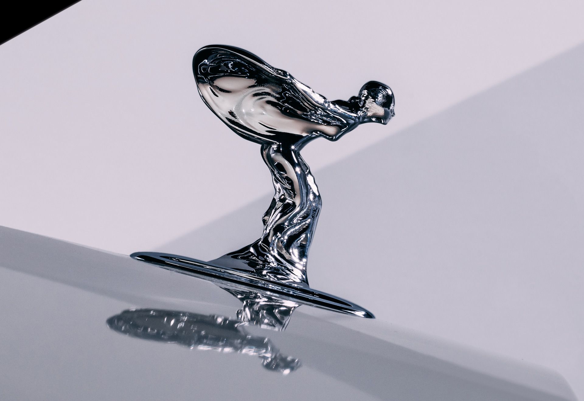 A Close-Up Shot Of The The Spirit Of Ecstasy