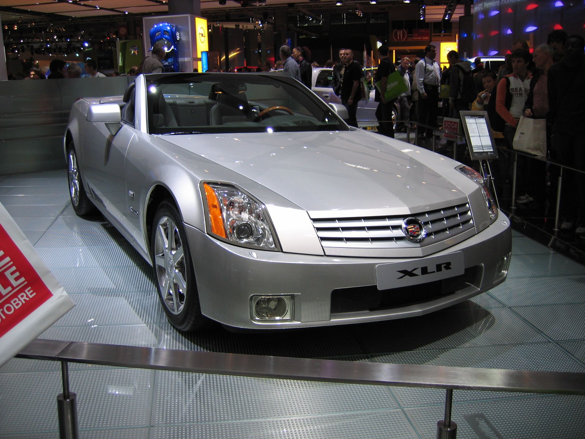 The 2009 Cadillac XLR on display.