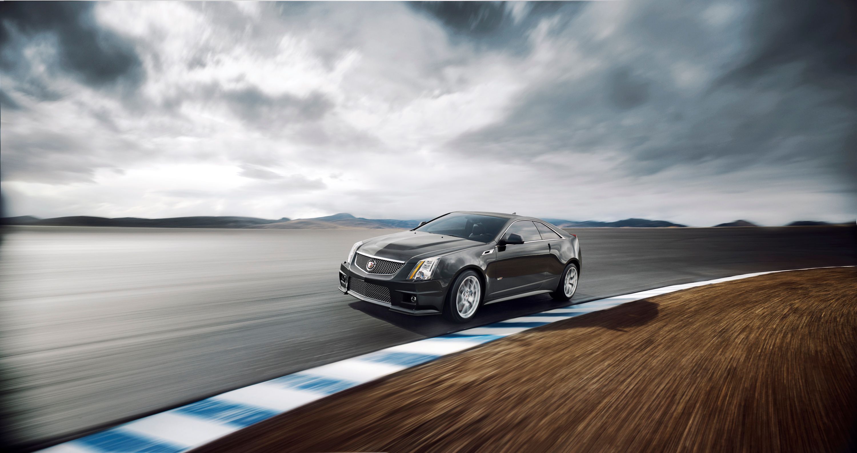 Cadillac's 2014 CTS-V Coupe on track