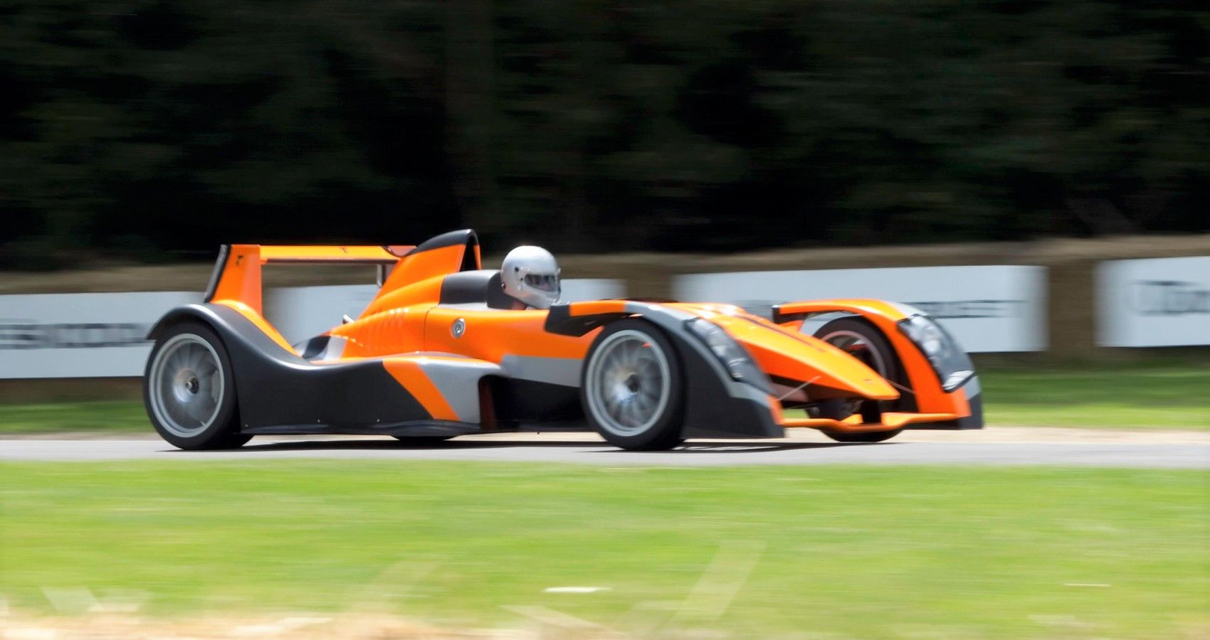 Caparo T1 - Side View - Orange over black - Test Session