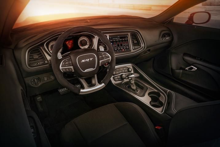 The 2018 Dodge Challenger SRT Demon Interior.