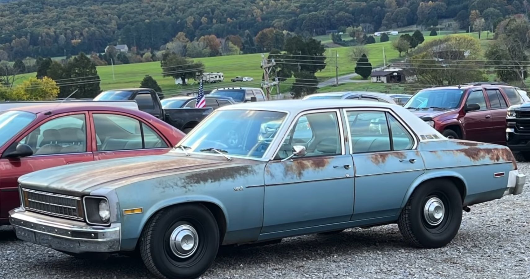 YouTuber Drives Four-Door 1977 Chevy Nova, Shares Classic Daily Driver Tips