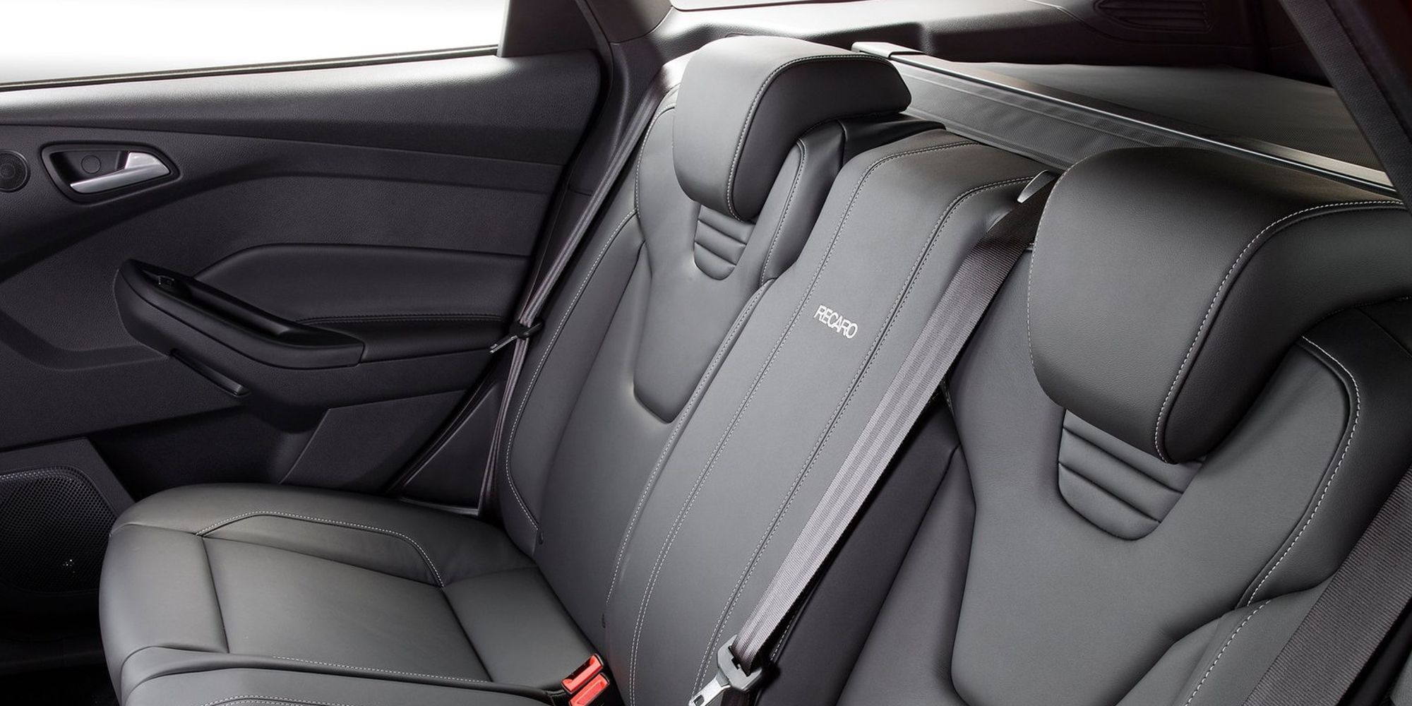 The rear seats in the Focus ST