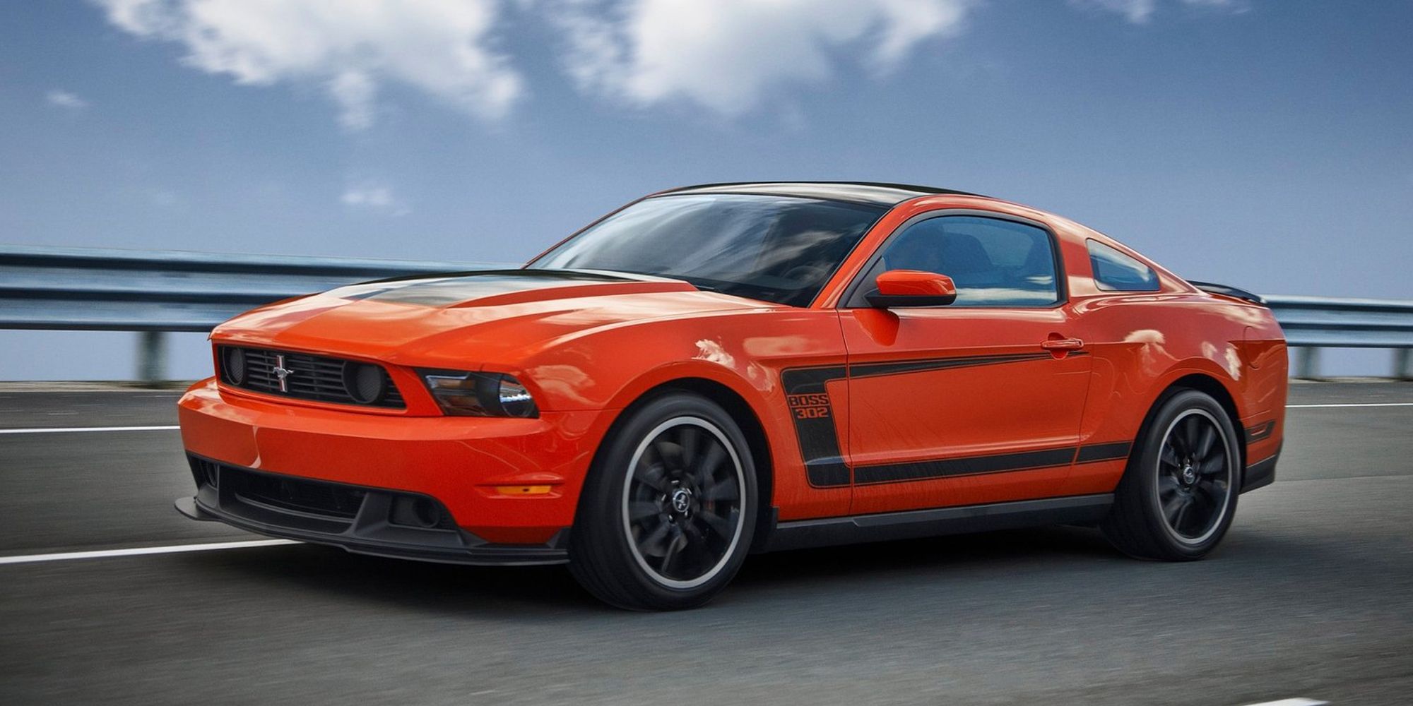 Ford Mustang Boss 302 Front Quarter Competition Orange