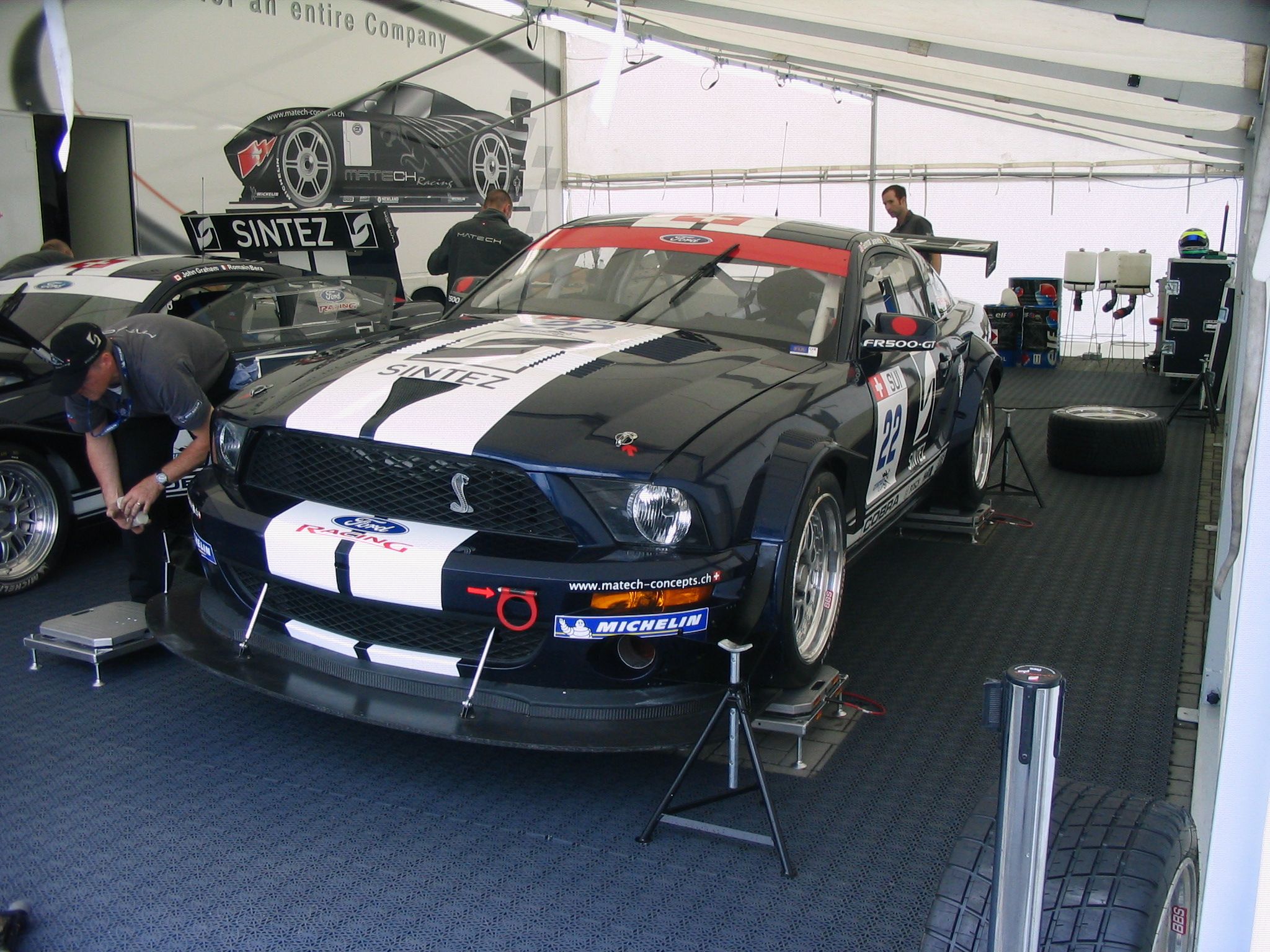 The Ford Mustang FR500GT. 