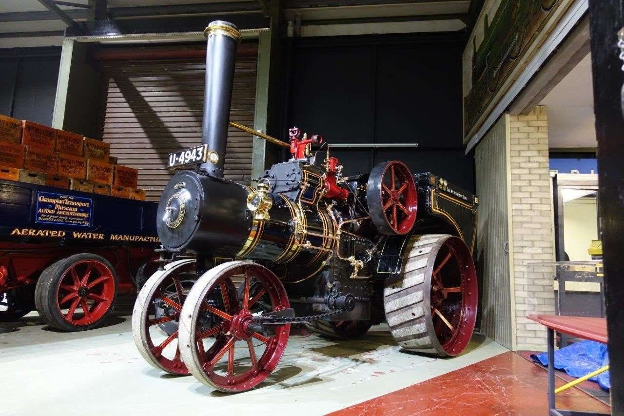 A classic car at the Grampian Transport Museum