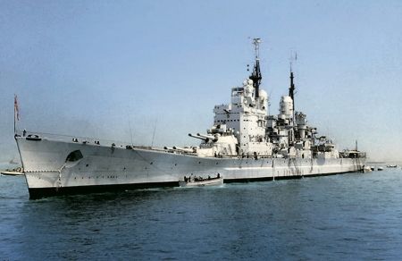 HMS Vanguard Battleship