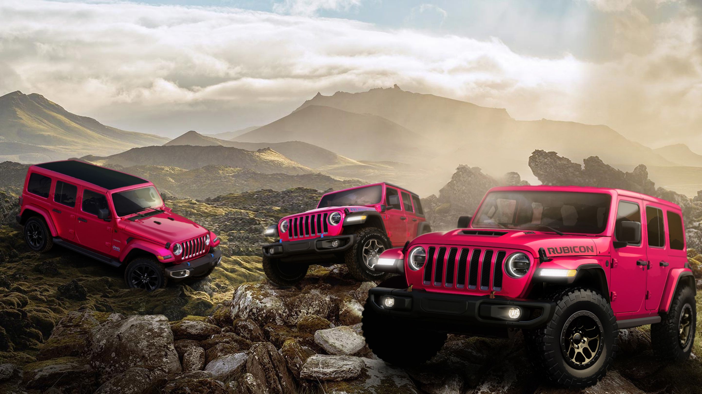 Th 2022 Jeep Wrangler Tuscadero Pink.