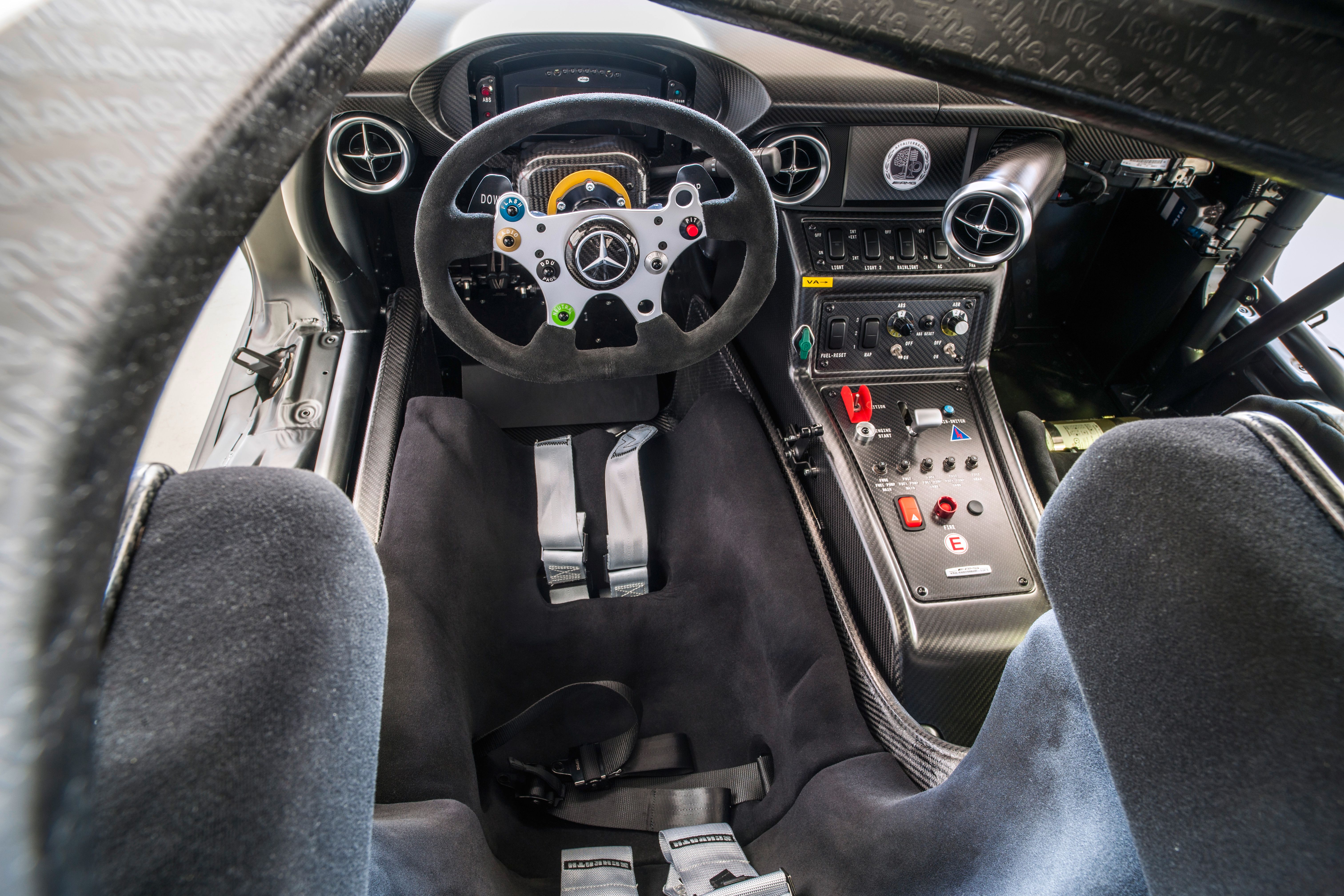 The 2012 Mercedes SLS GT3 Interior.