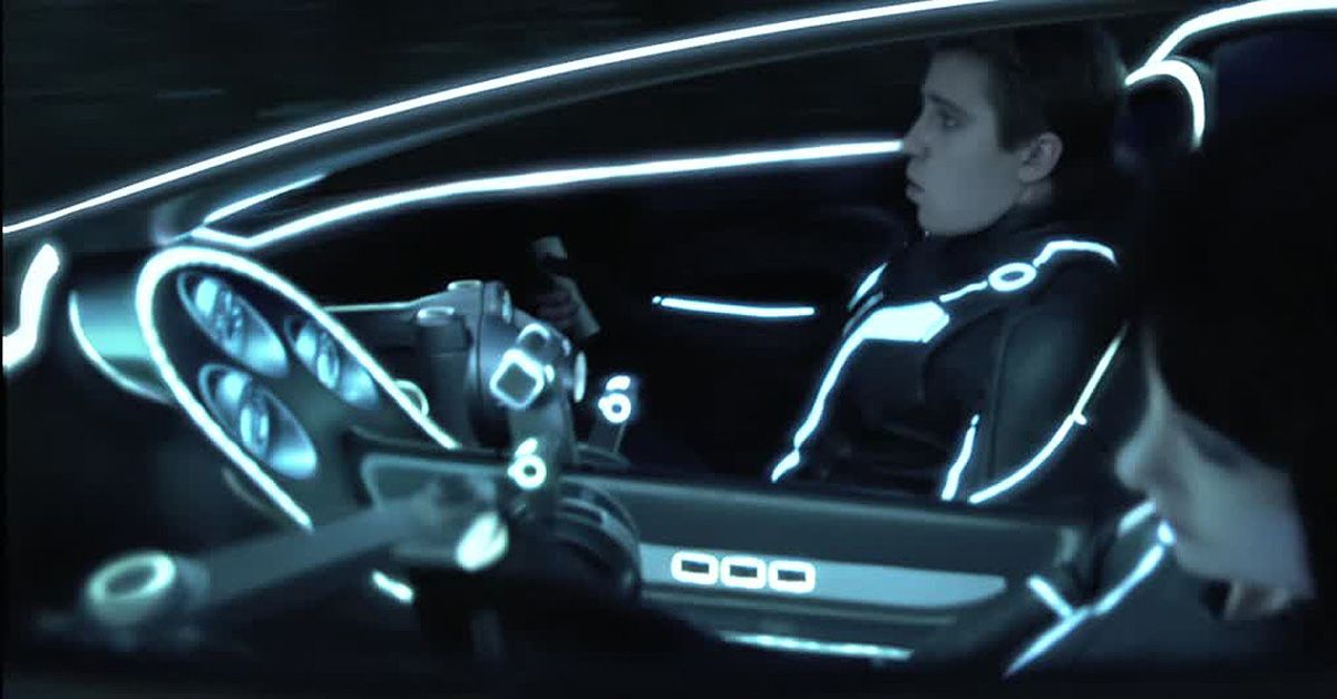 Olivia Wilde Driving Light Runner In Tron: Legacy, 2010 