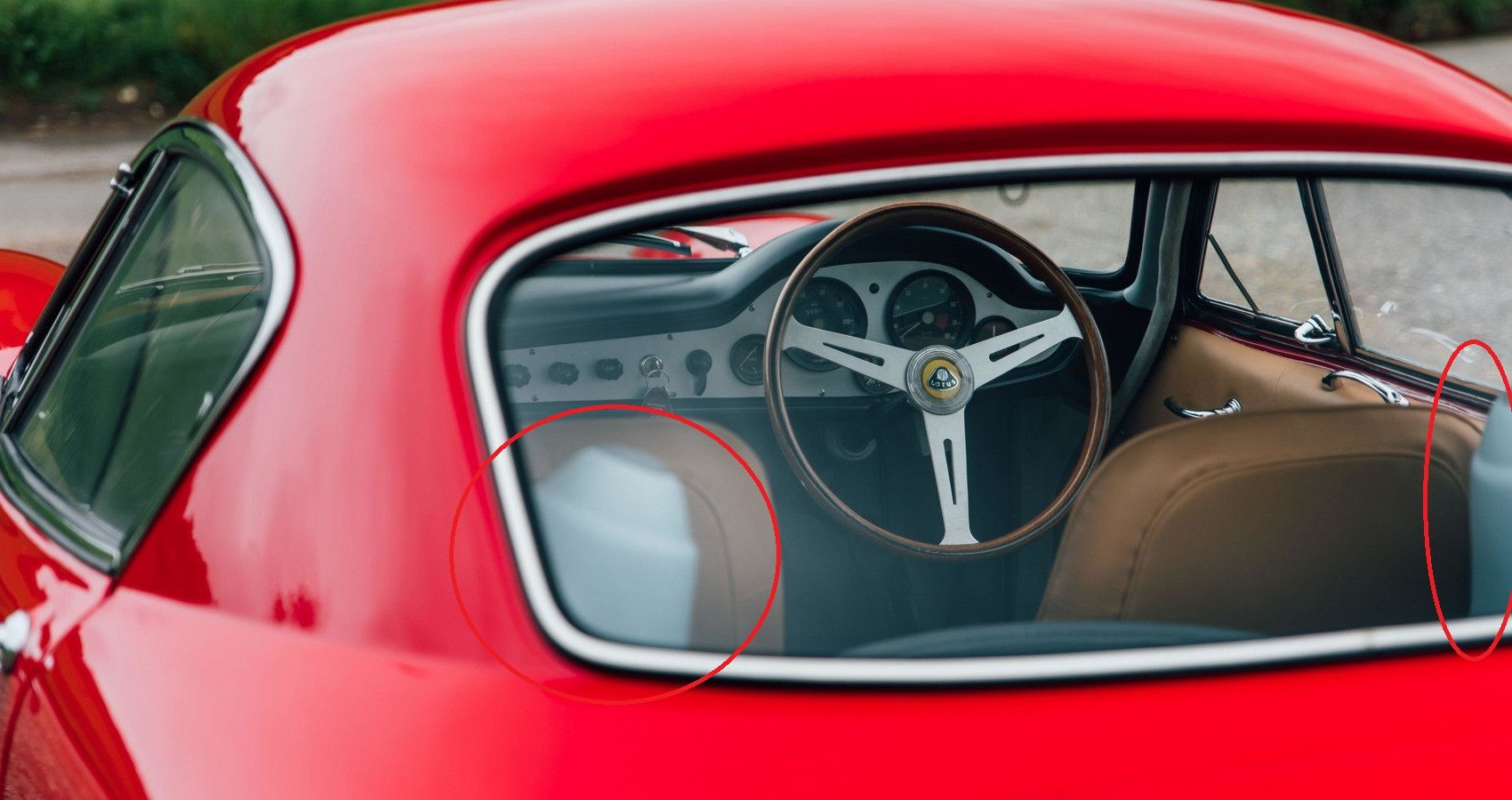 Lotus Elite Rear window