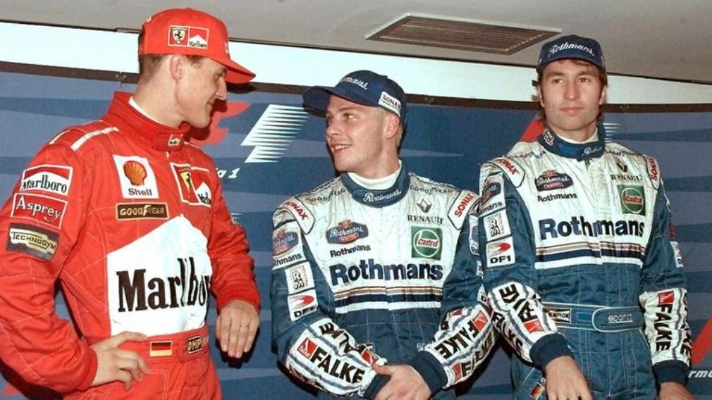Michael Schumacher and Jacques Villeneuve