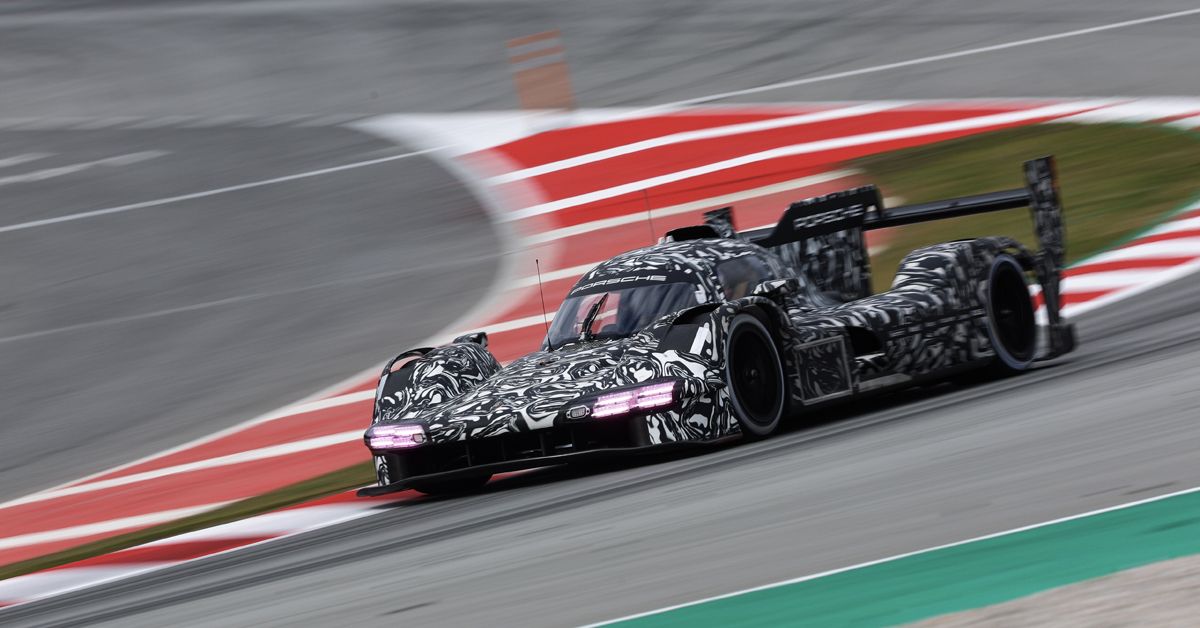 Porsche LMDh prototype At The 2022 Circuit de Catalunya In Spain  