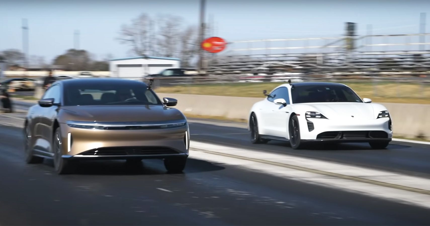 Lucid air deals vs porsche taycan