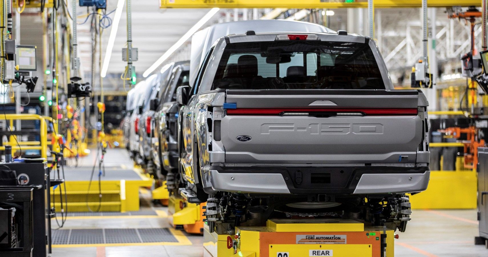 Ford F-150 Lightning production line view