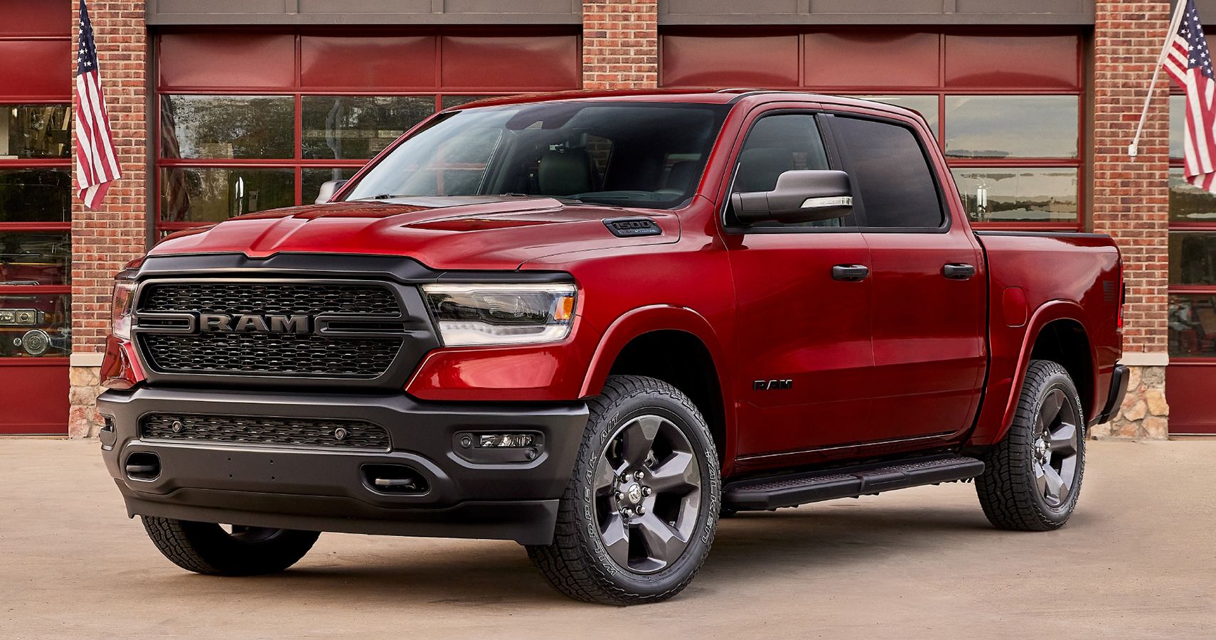 2022 Ram 1500 in red front view
