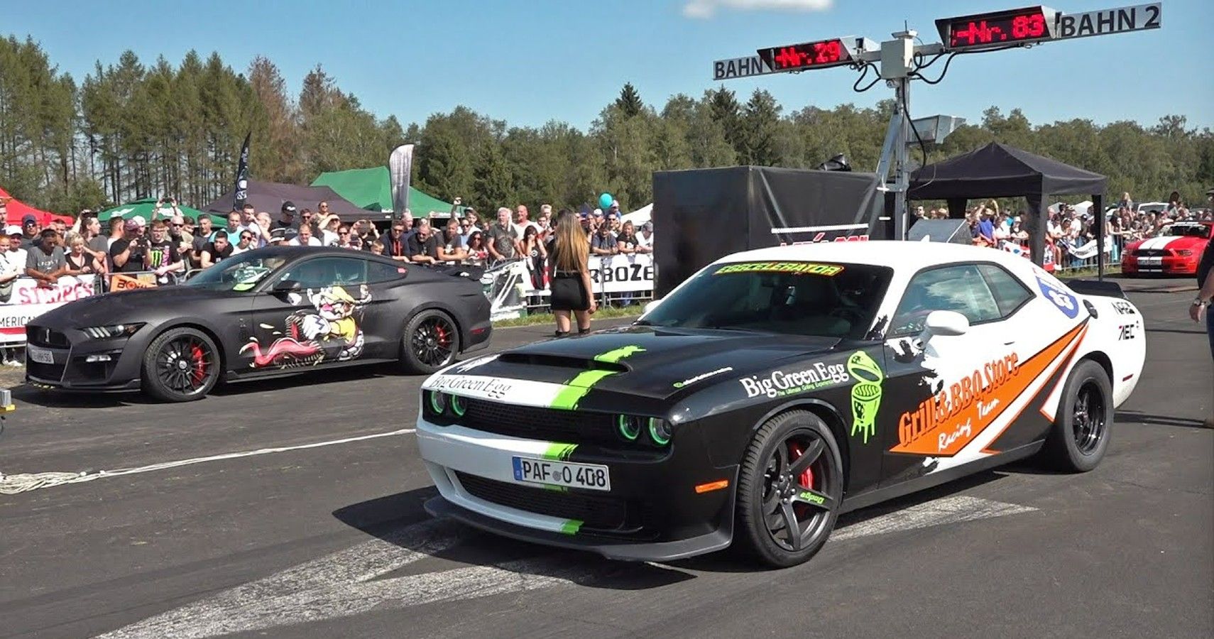 Dodge Challenger Hellcat XR In Europe racing