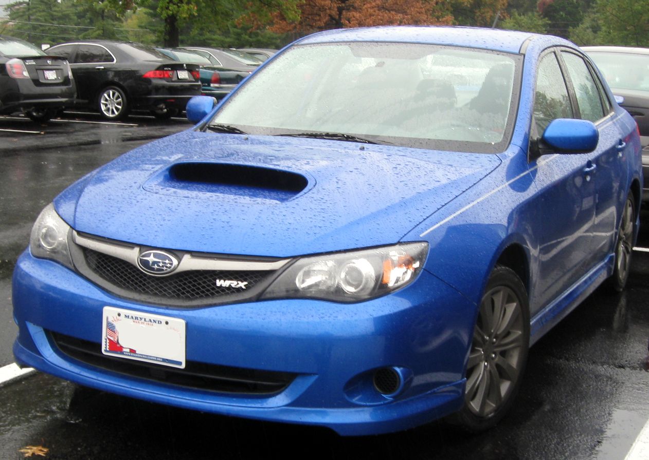 Subaru WRX front blue