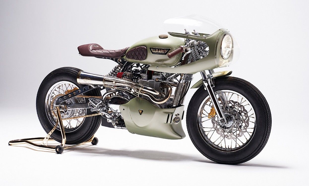 The 100th Custom Thruxton 900 Motorcycle By Tamarit