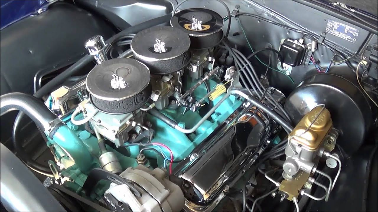 The V8 Engine Of The 1964 Pontiac GTO