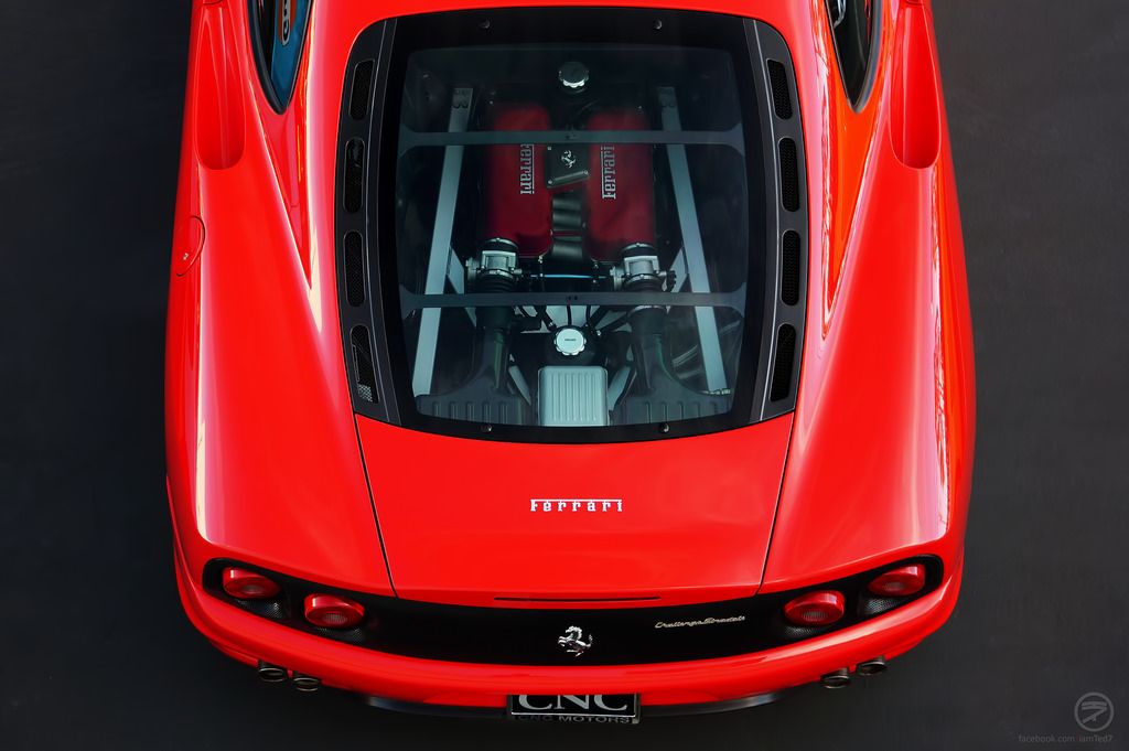 The Top View Of A 2002 Ferrari 360 Modena
