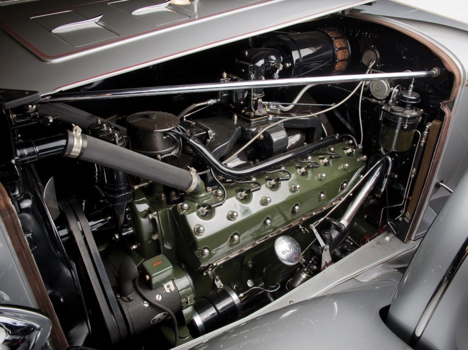 The Powerful Engine Of The Packard Twelve Coupe