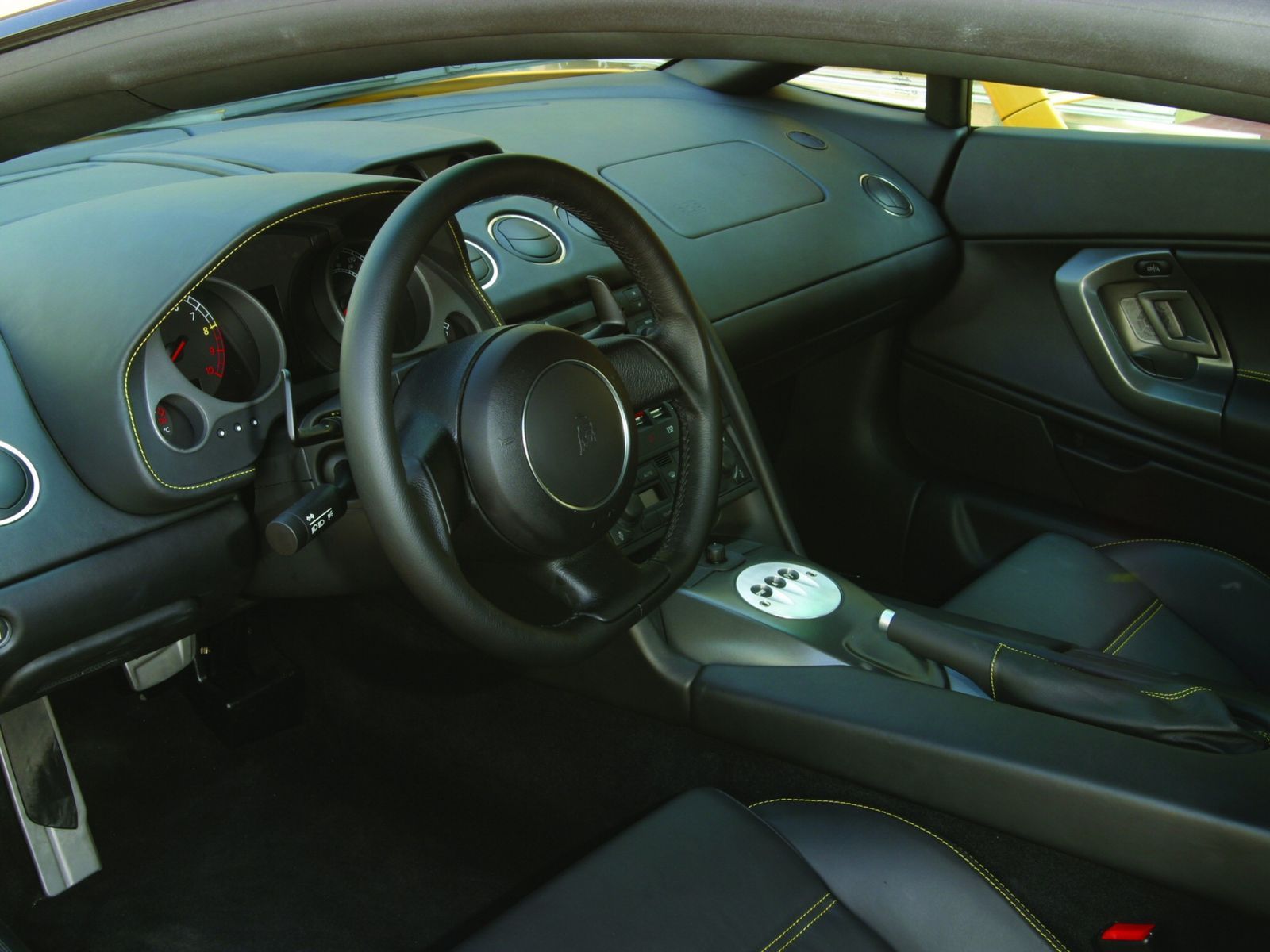 The Stylish Interior Of The 2003 Lamborghini Gallardo