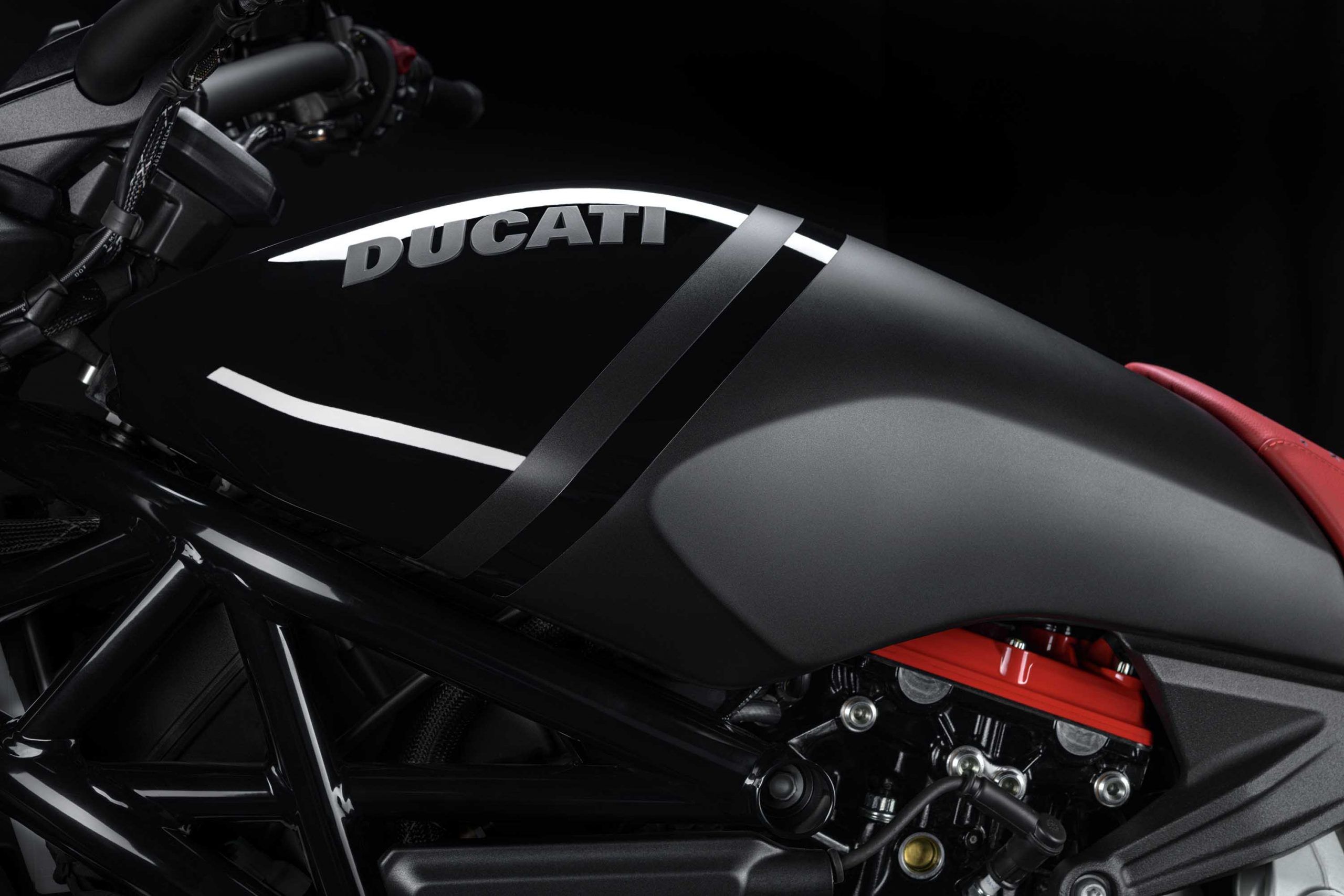 The Seat Of A 2022 Ducati XDiavel Nera Motorcycle