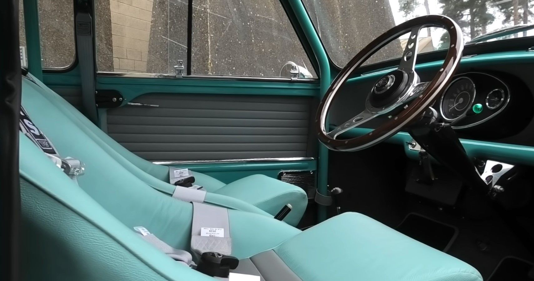 Classic Mini EV interior view