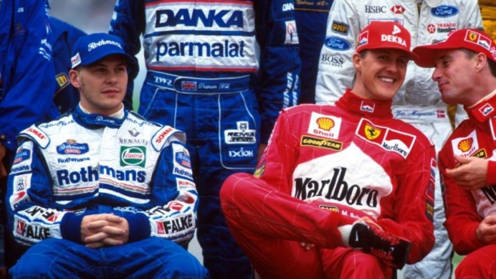 Michael Schumacher sitting