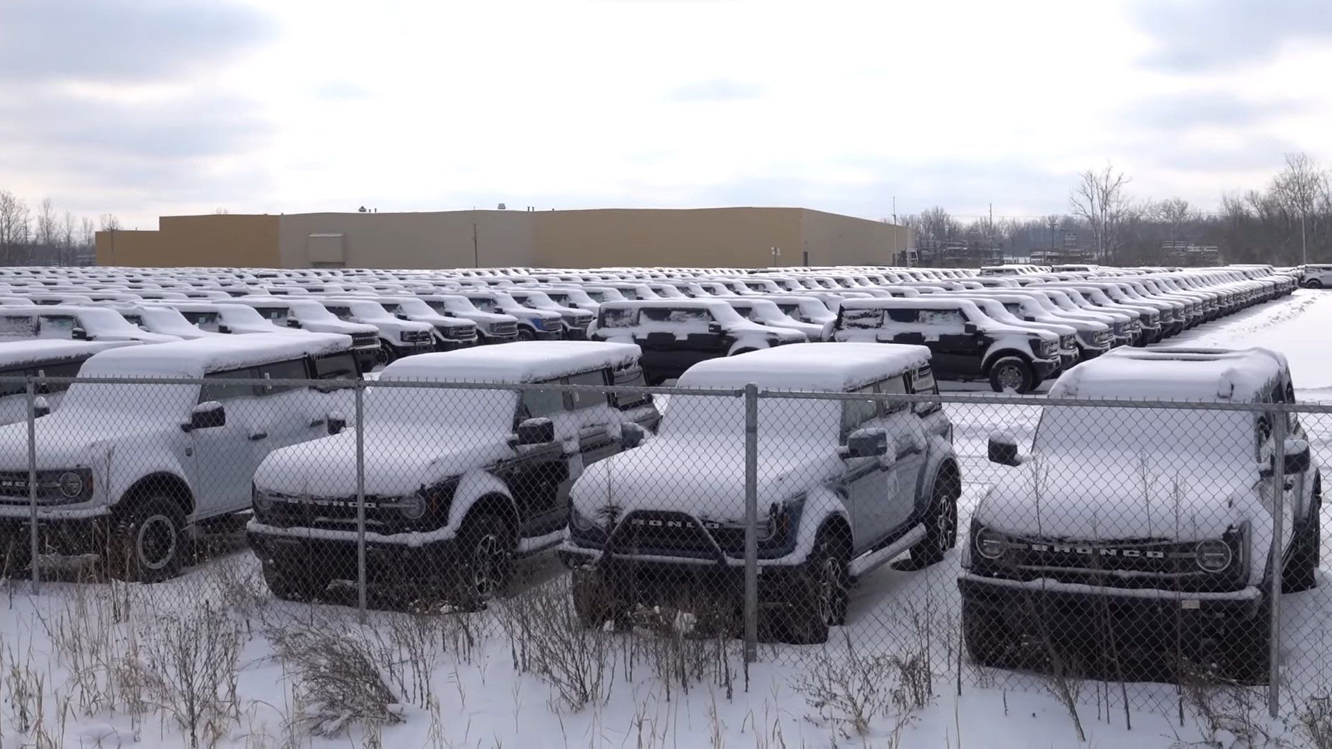 Why Thousands Of Ford Broncos Are Piling Up In A Michigan Holding Lot