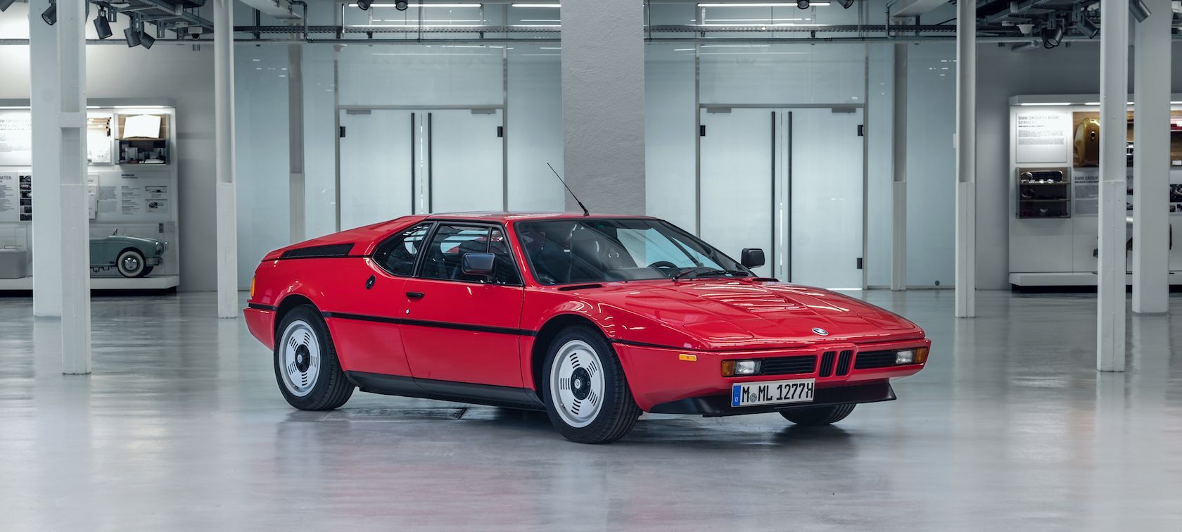 The BMW M1 sports car made for the streets. 