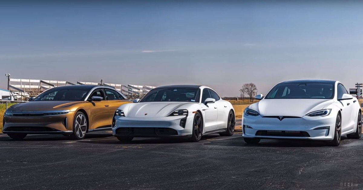 Lucid Air Vs Tesla Plaid Vs Porsche Taycan Turbo S