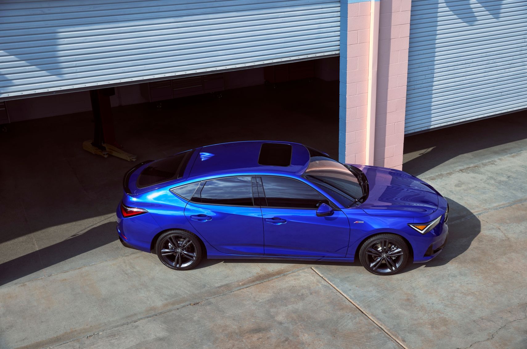 2023 Acura Integra Reveal Blue Side View
