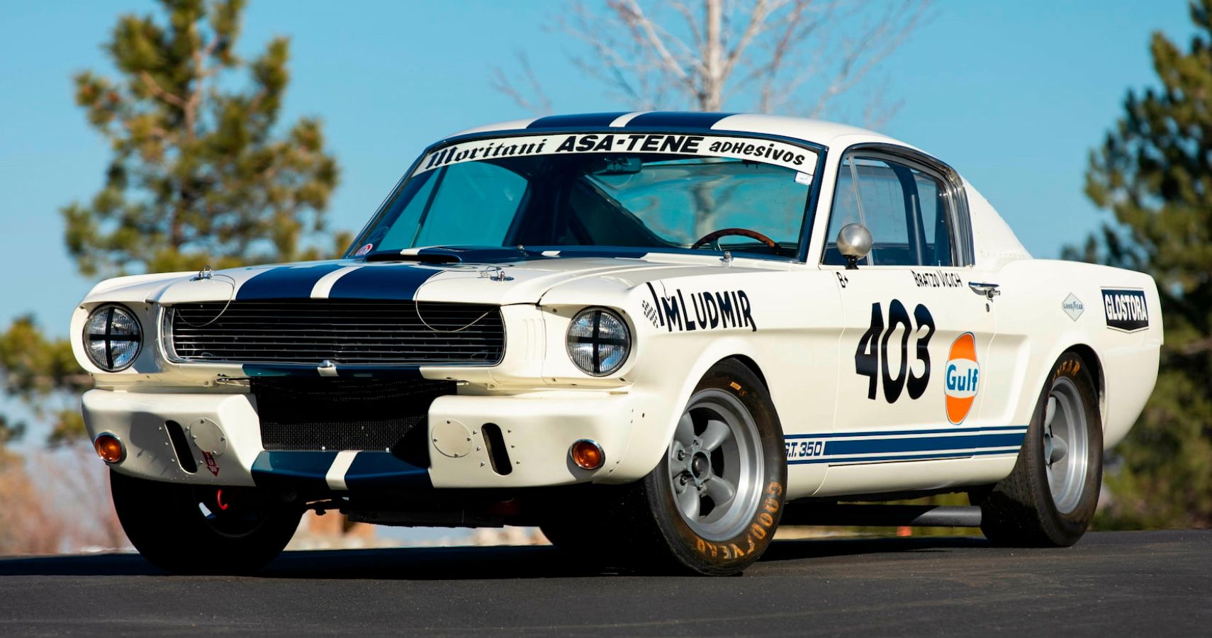 1965 GT350 Fastback Peruvian Championship Racer Front Quarter View