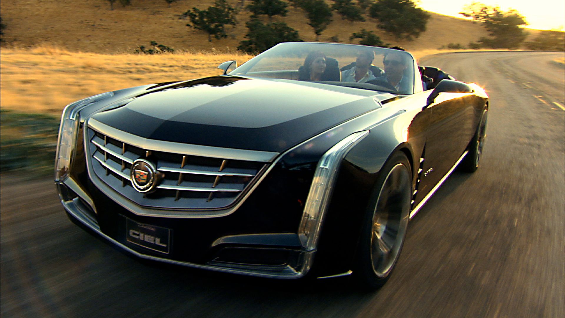 The 2011 Cadillac Ciel Concept Car on the road.