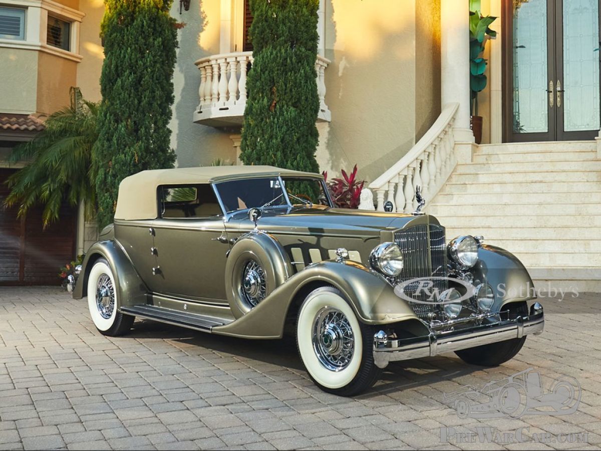 1934 Packard Twelve Individual Custom Convertible Victoria 