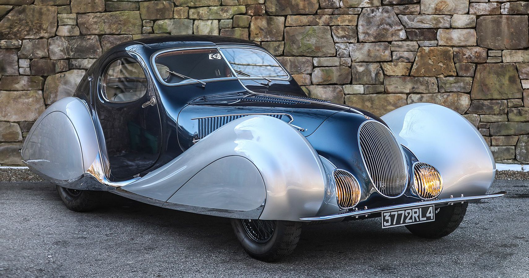 1937 Talbot Lago T150 C SSTC Teardrop Coupe front