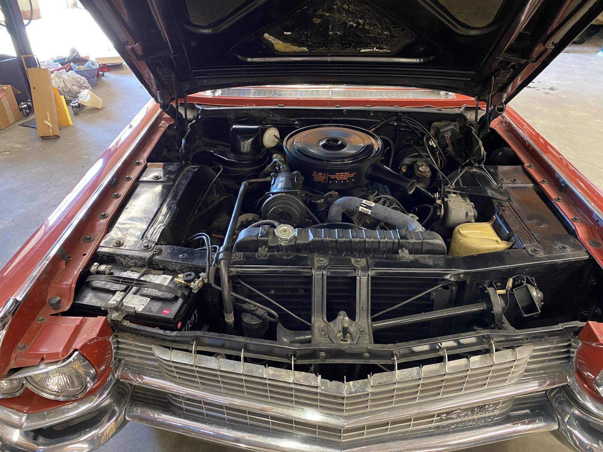 1963-Cadillac Eldorado-convertible-engine